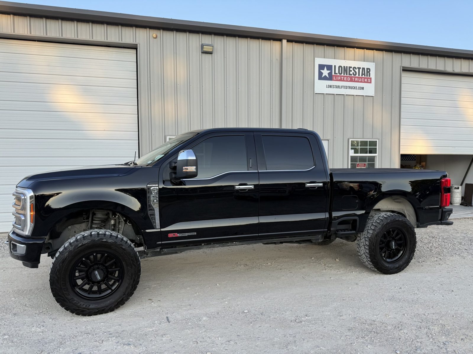 Black Betty — Ford F-350 Platinum 6.7 Power Stroke lifted on Toyo Open Country R/Ts - LONESTAR Lifted Trucks, Argyle TX